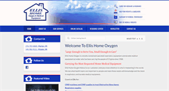 Desktop Screenshot of ellishomeoxygen.com